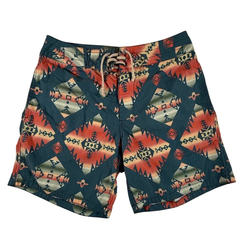 Faherty Brand Men’s Board Shorts / Swim Trunks - Boho Pattern - size: 30